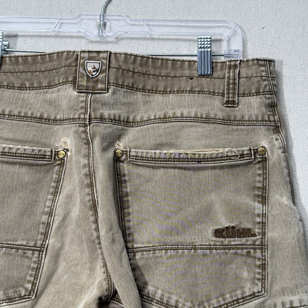 Kuhl Ryder Pants Mens 32x30 Beige Hiking Outdoor Stretch Workwear Distressed - Picture 11 of 16